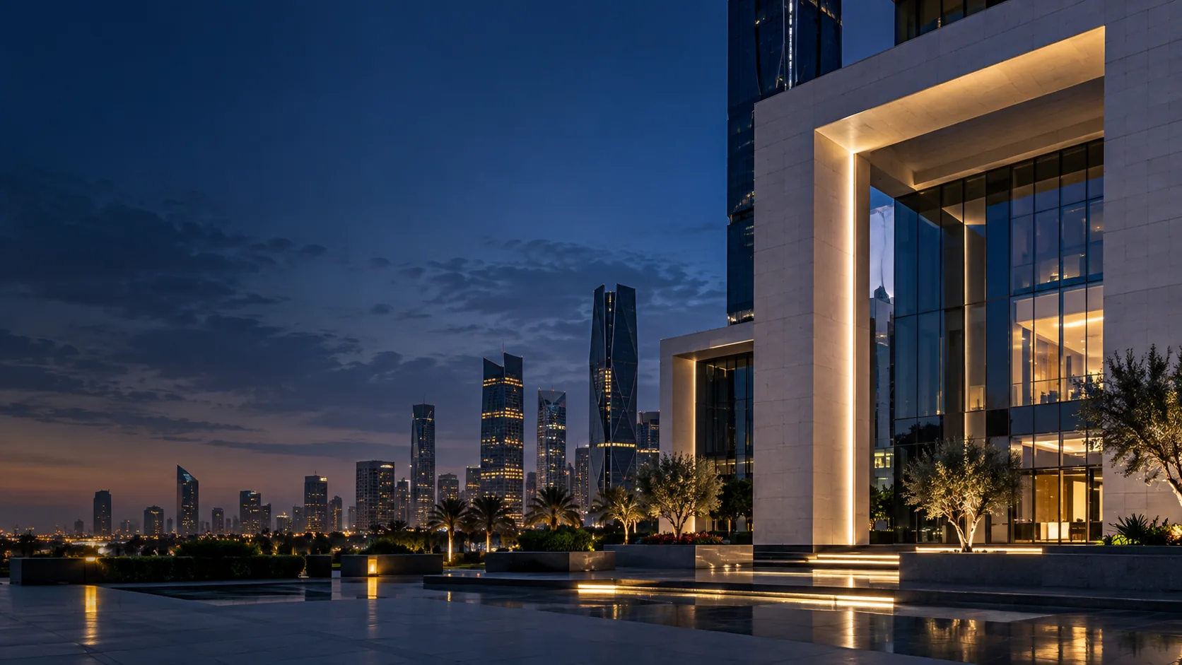 عمارة تجارية حديثة